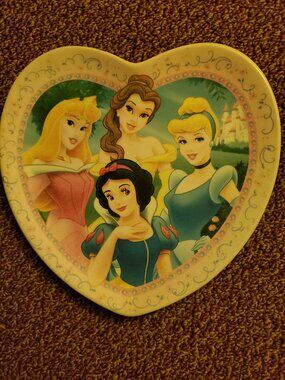 Disney Princess Heart Shaped Plate
